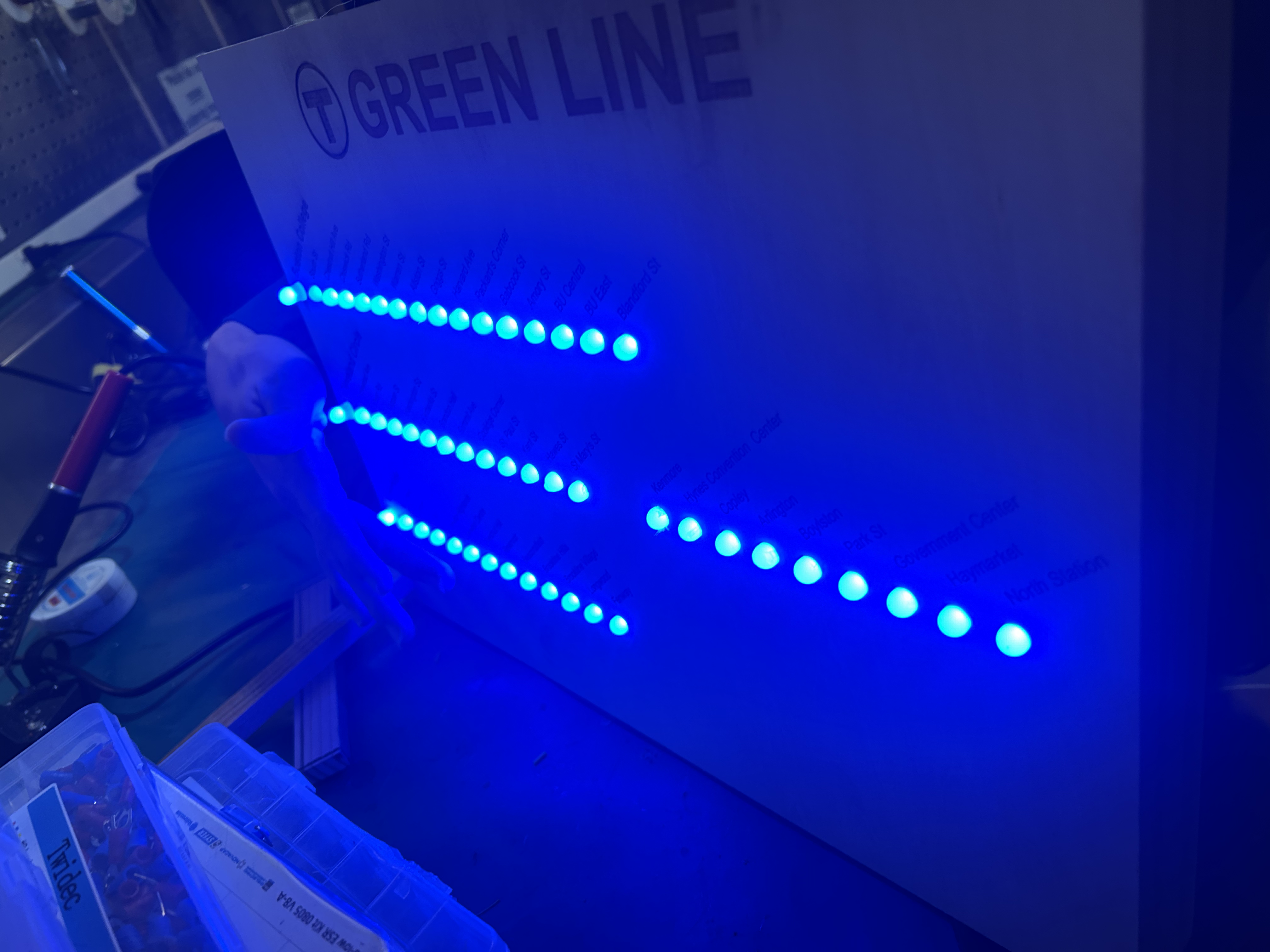 Photo of the MBTA poster project